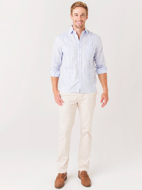 Saint Bernard Men's Guayabera Long-Sleeve Shirt