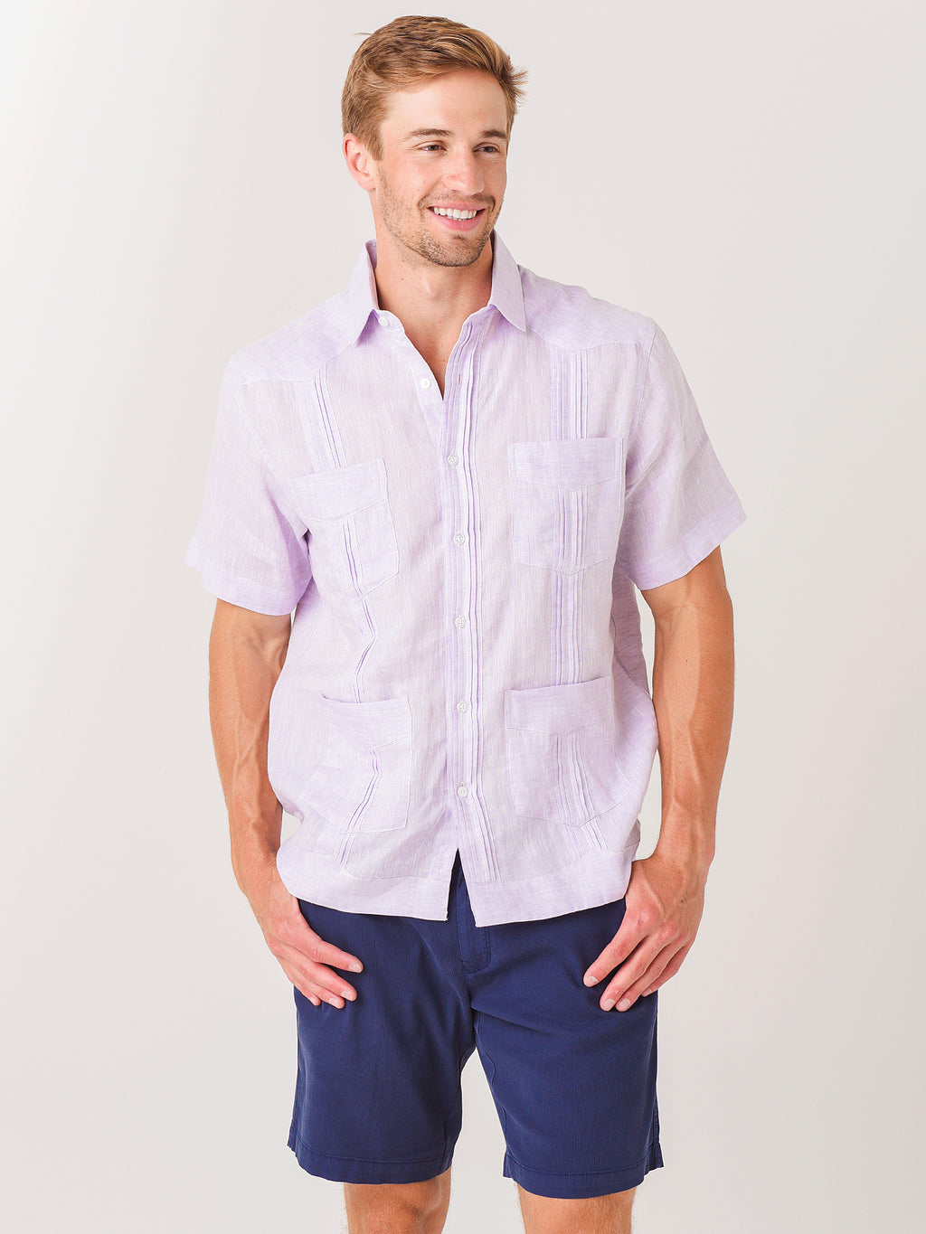 Saint Bernard Men's Guayabera Shirt - Saint Bernard