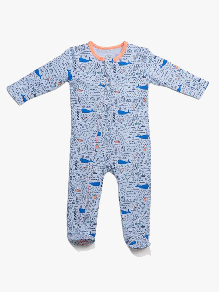 Egg Little Kids' Classic Zipper Footie - Saint Bernard