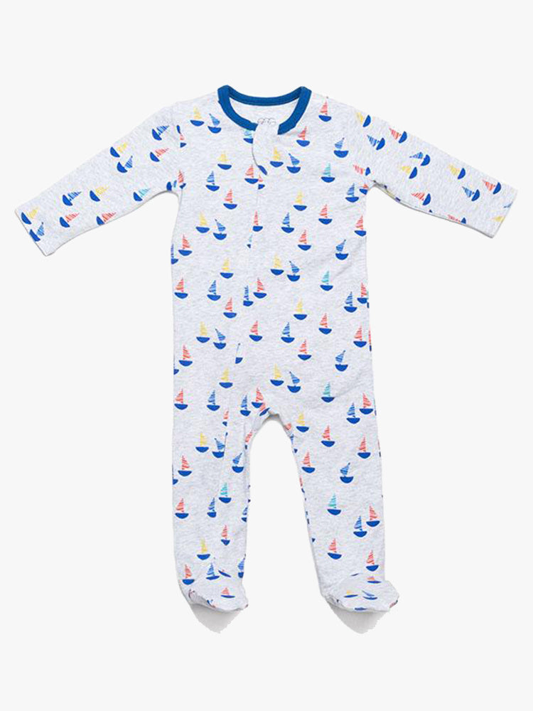 Egg Little Kids' Classic Zipper Footie - Saint Bernard