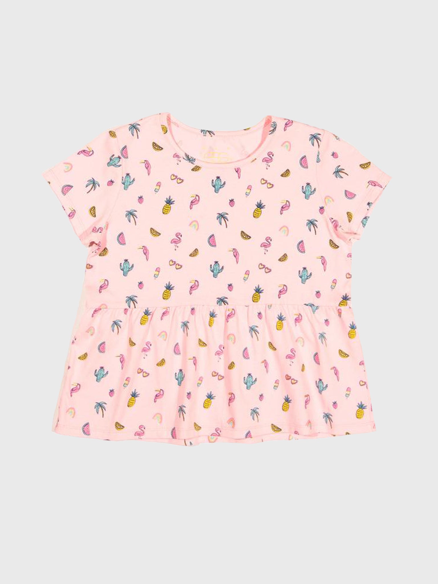 Egg Girls' Palm Spring Party Waverly Tee - Saint Bernard