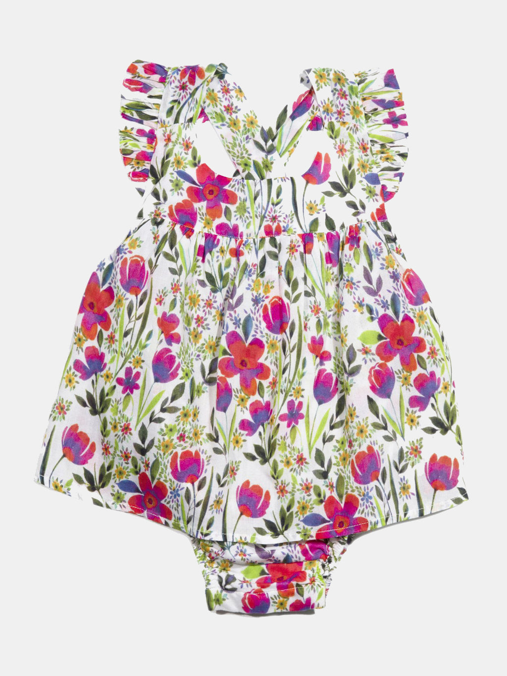 Egg Little Girls' Azalea Romper - Saint Bernard
