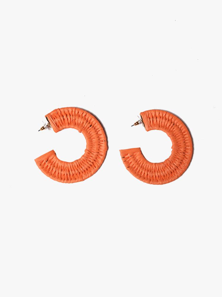 AVENUE ZOE RAFFIA EARRING - Saint Bernard