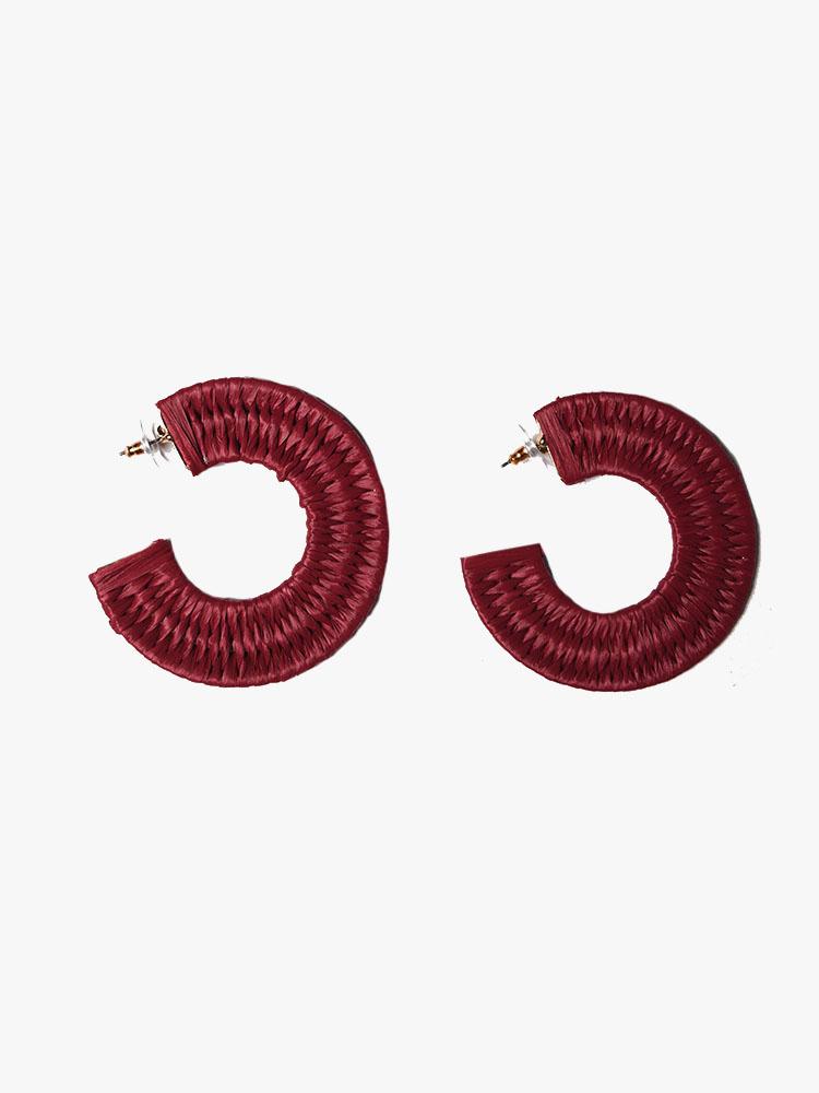 AVENUE ZOE RAFFIA EARRING - Saint Bernard
