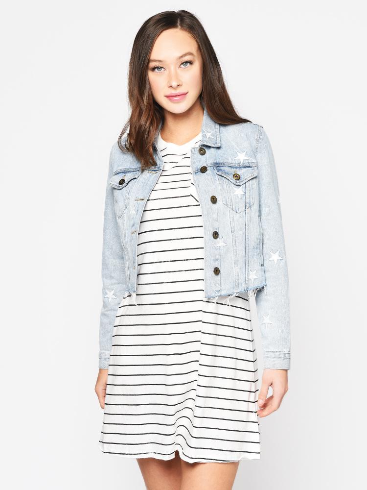 Pistola Women’s Brando Zodiac Denim Jacket - Saint Bernard