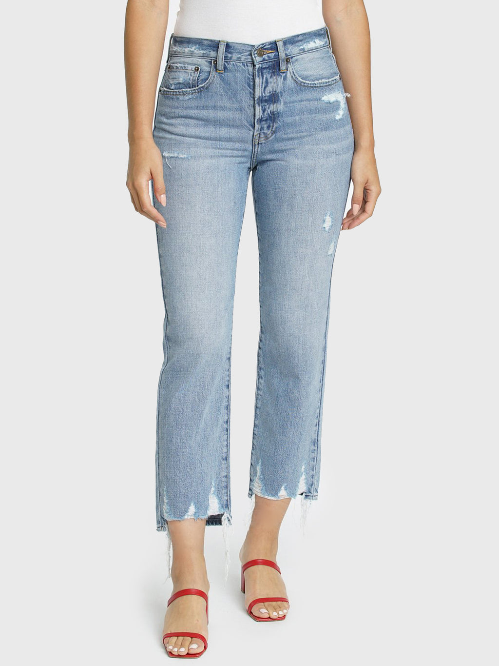 Pistola Women's Charlie High-Rise Straight Leg Jean - Saint Bernard