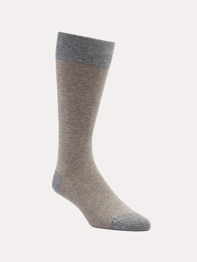 Peter Millar Men's Crown Needle Stripe Sock - Saint Bernard