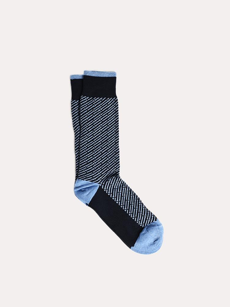 Peter Millar Men's Tee Stripe Sock - Saint Bernard