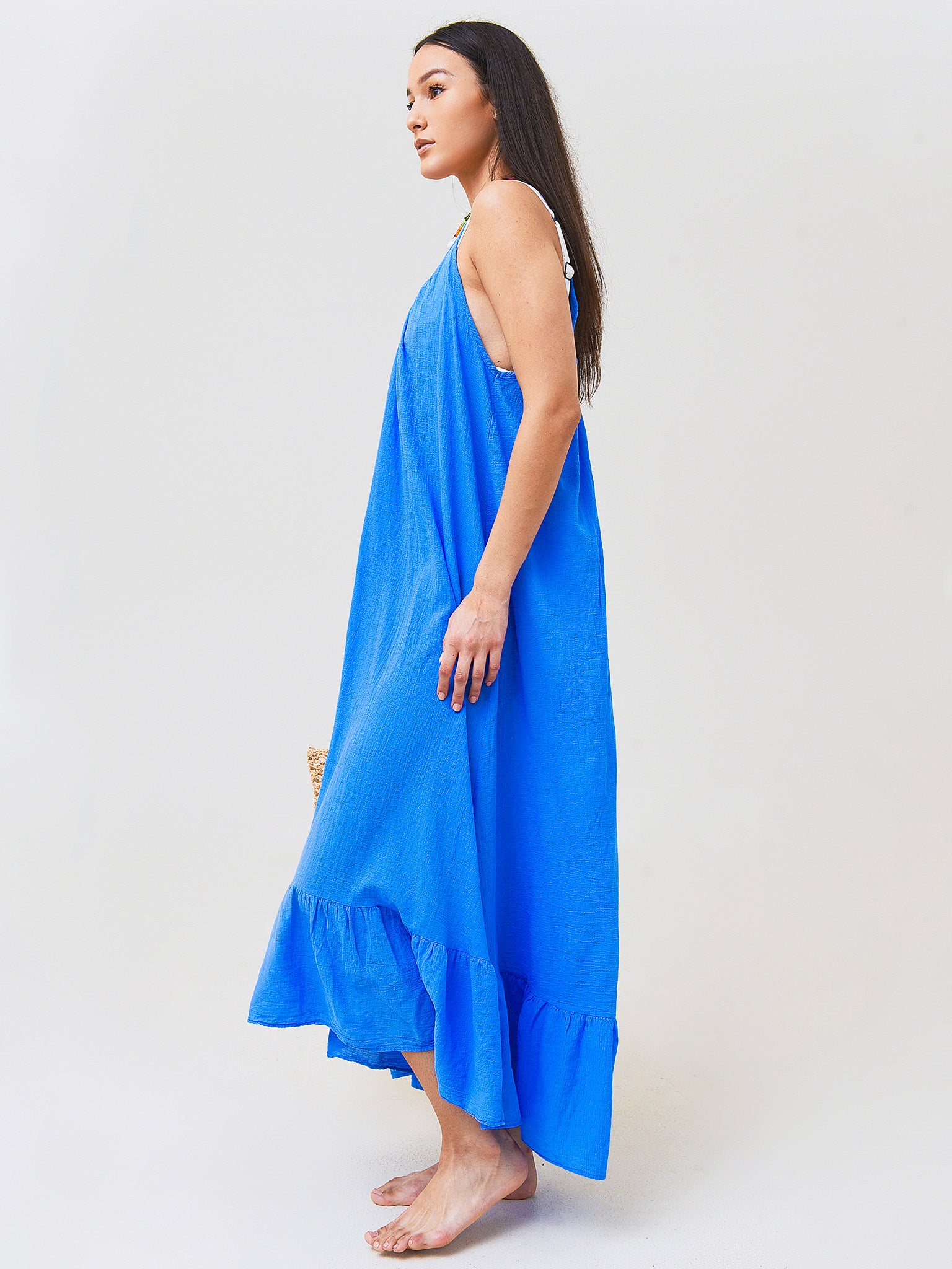 9seed paloma ruffle maxi dress 9seed Paloma Ruffle Maxi Peony