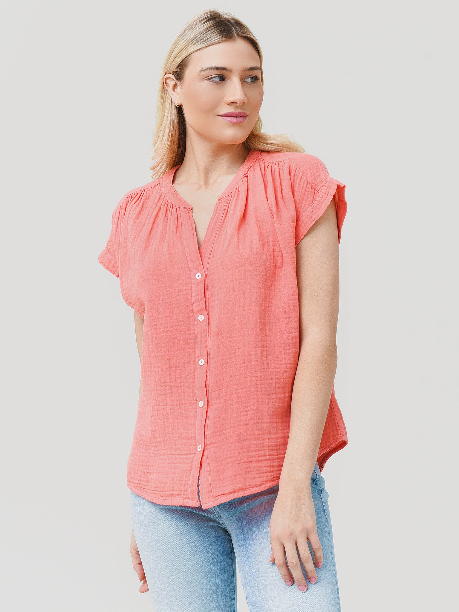 Velvet Women's Pamela Button-Down Top - Saint Bernard