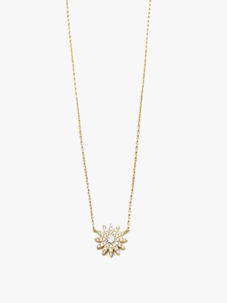 Goldenstrand Jewelry Pave Starburst Necklace