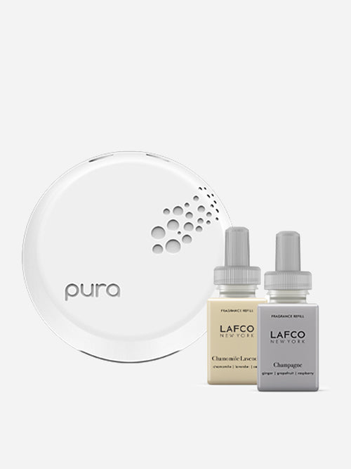 LAFCO Chamomile Lavender + Champagne Pura Smart Device Set