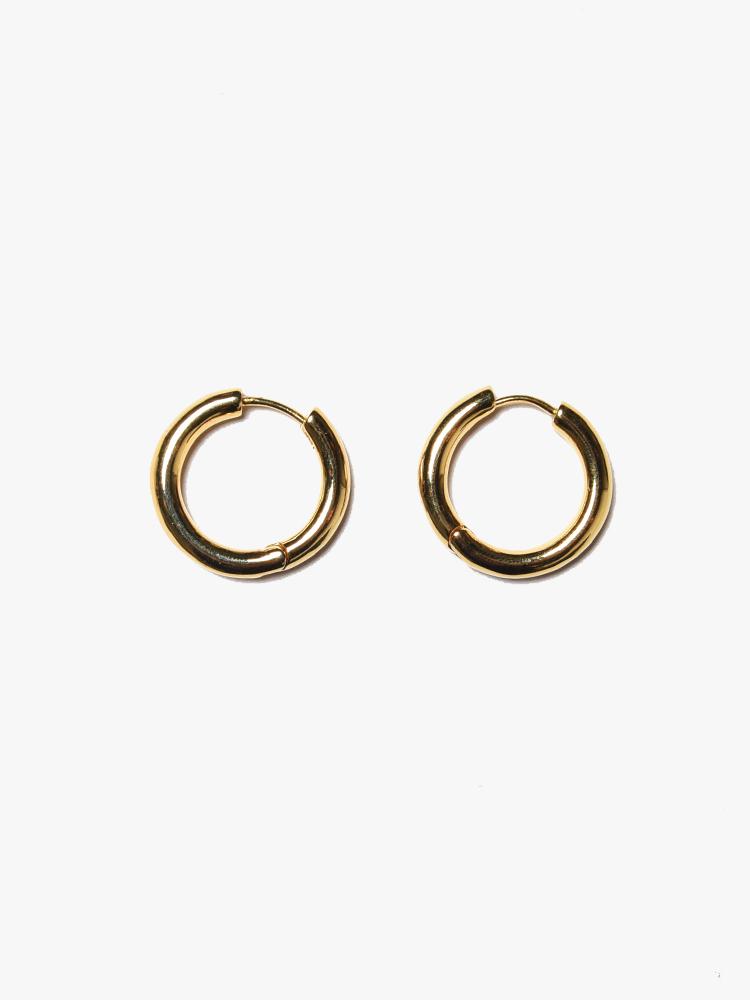 Tai Gold Small Hoop with Snap Closure - Saint Bernard