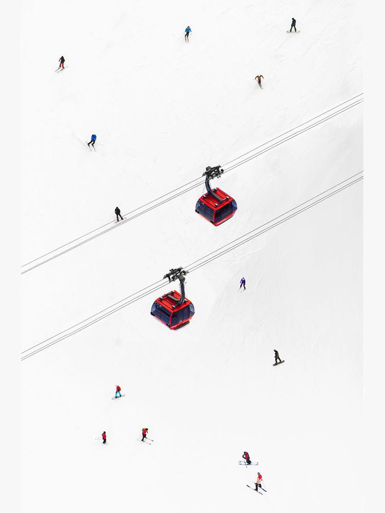 Gray Malin Peak To Peak Gondolas Vertical Mini Print
