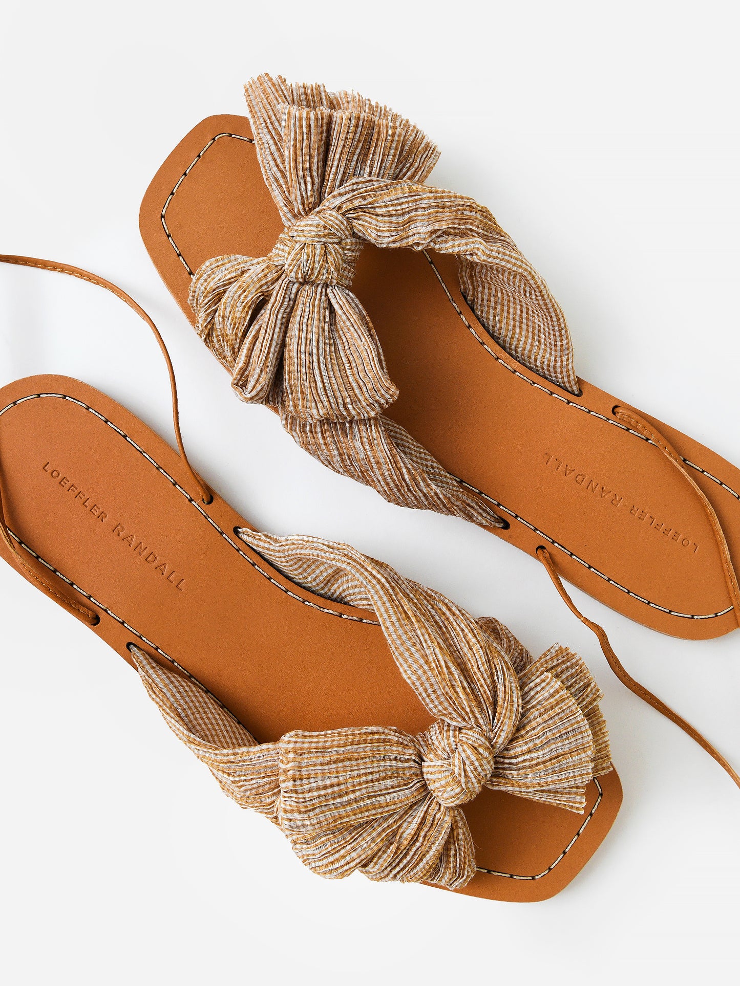 Loeffler Randall Women's Peony Pleated Bow Wrap Sandal - Saint Bernard