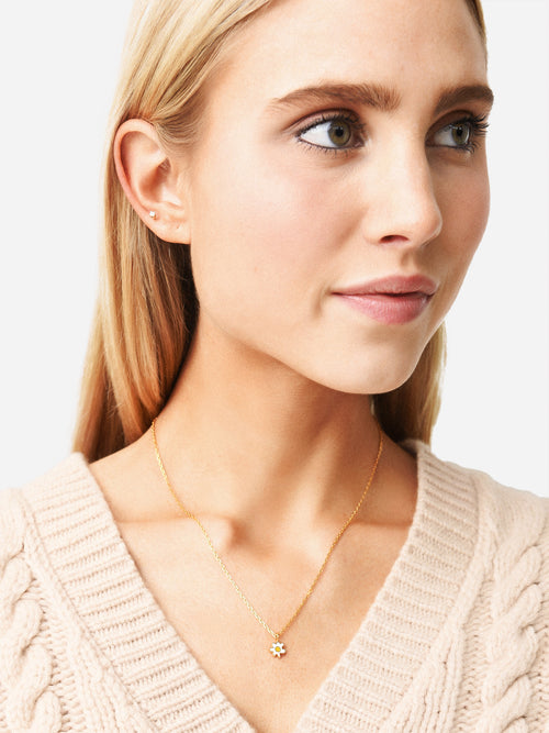 10 Deco Art Women's Little Chamomile Flower Pendant Necklace