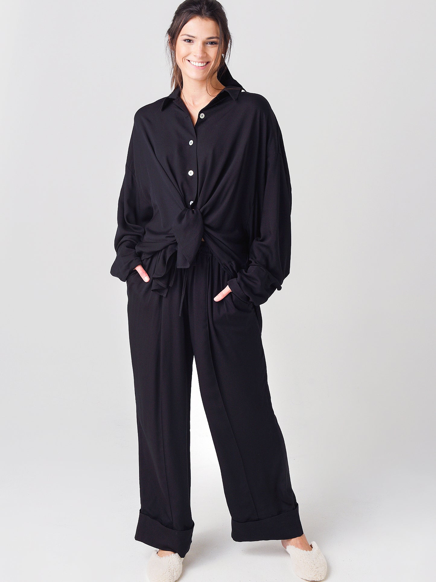 Sleeper Women's Sizeless Viscose Pajama Set - Saint Bernard