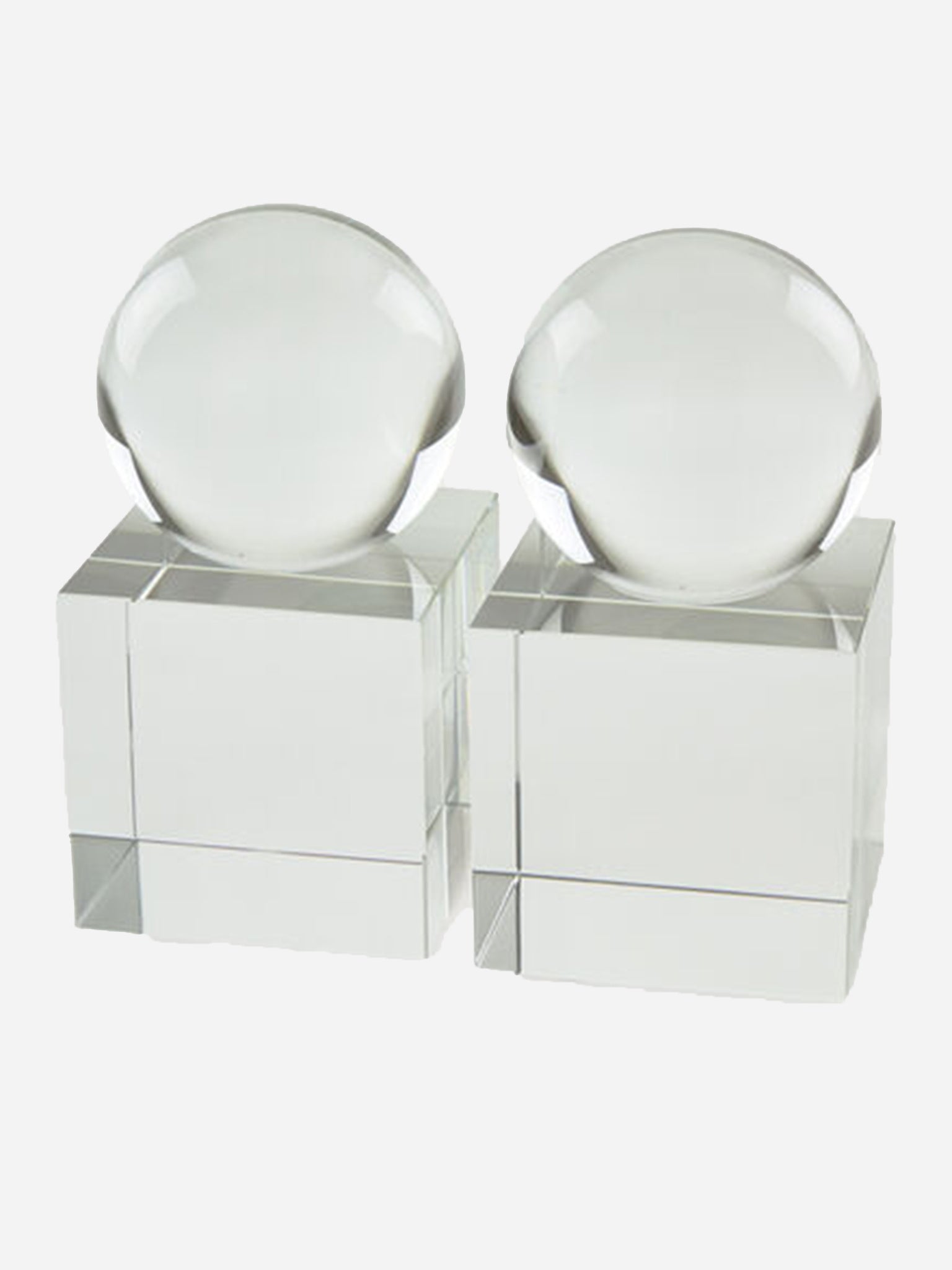TIZO Crystal Sphere Bookends - Saint Bernard