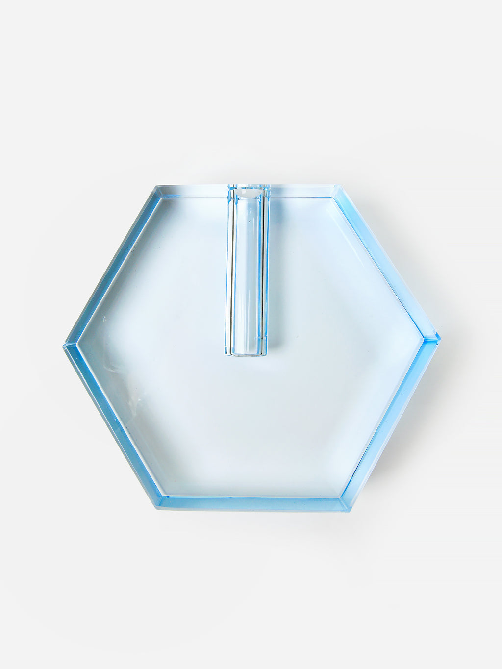TIZO Small Crystal Hexagon Flat Bud Vase - Saint Bernard