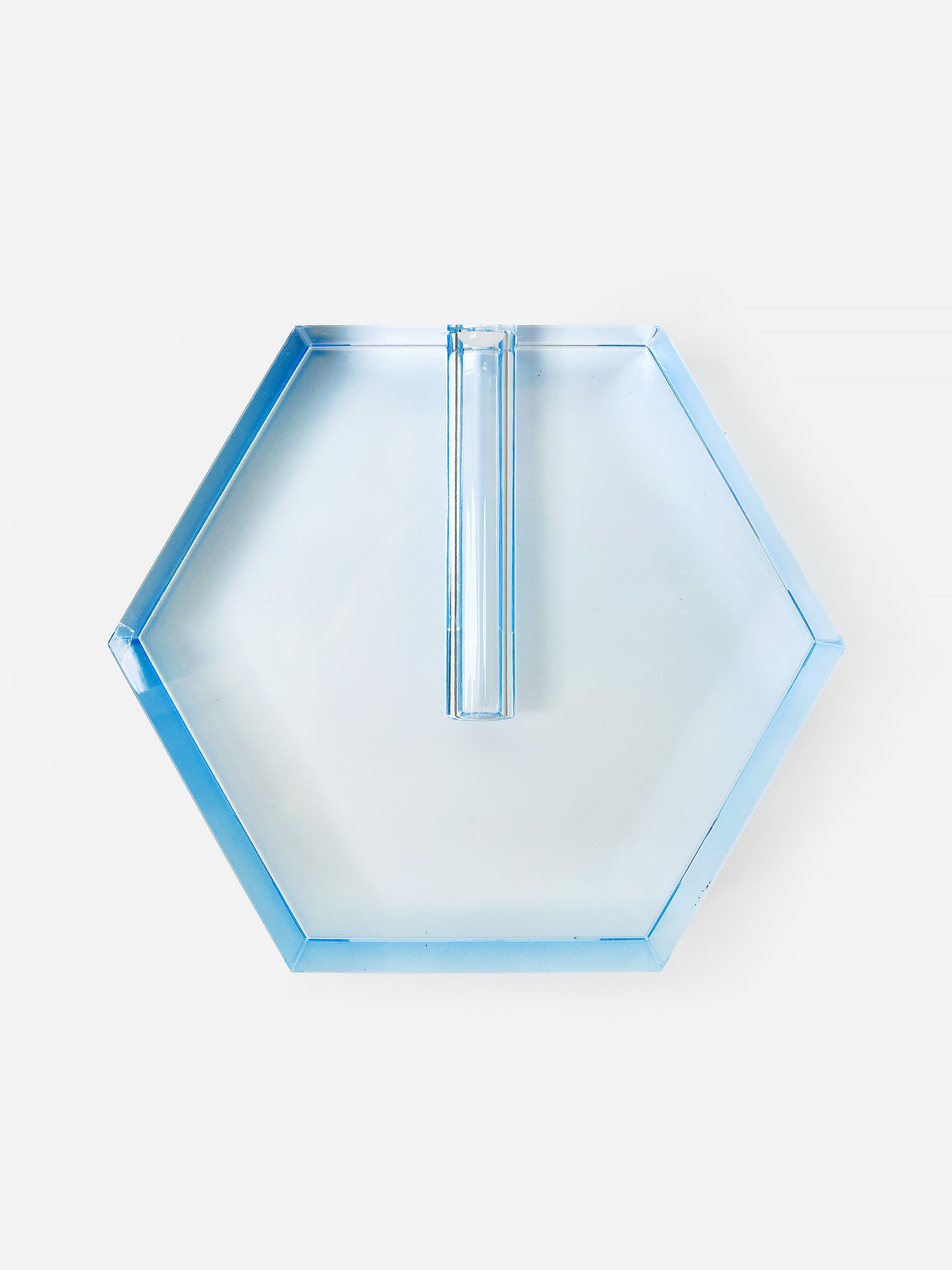 TIZO Large Crystal Hexagon Flat Bud Vase - Saint Bernard