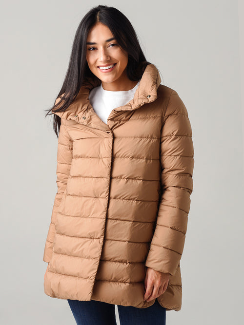 Herno Women's Matte Nylon A-Line Hilo Jacket