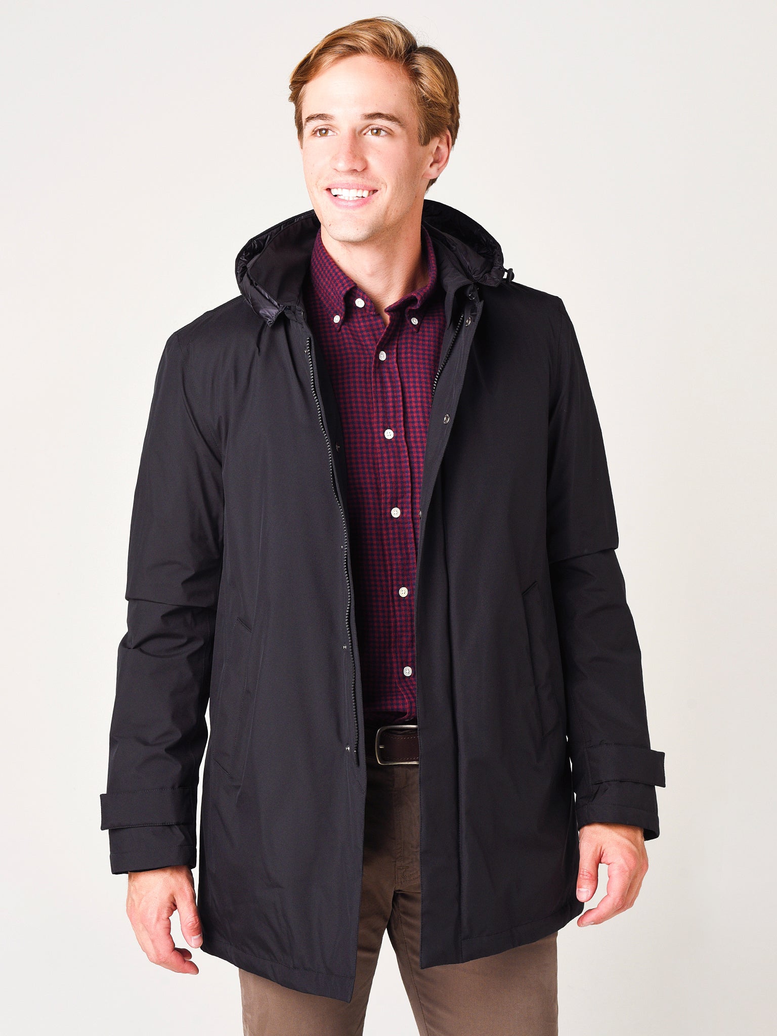 Herno Men's Woven Coat - Saint Bernard