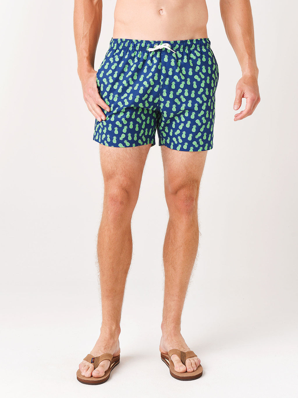 Bermies Men's Pineapples 3.0 Classics Swim Short - Saint Bernard
