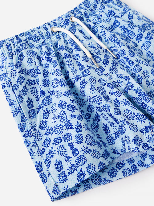 Bermies Boys' Pineapples 2.0 Swim Trunk