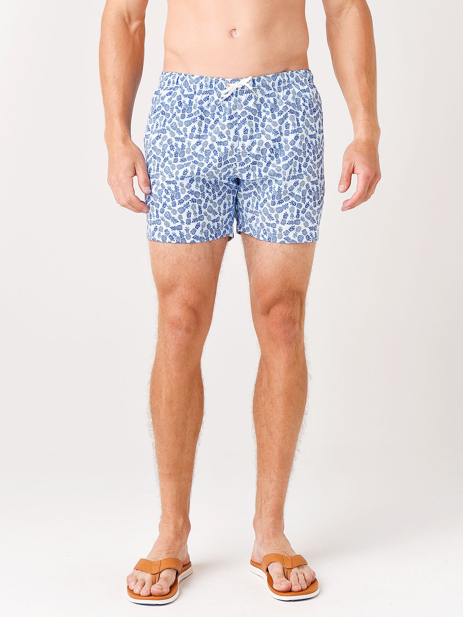 Bermies Men's Pineapples 2.0 Classics Swim Trunk - Saint Bernard