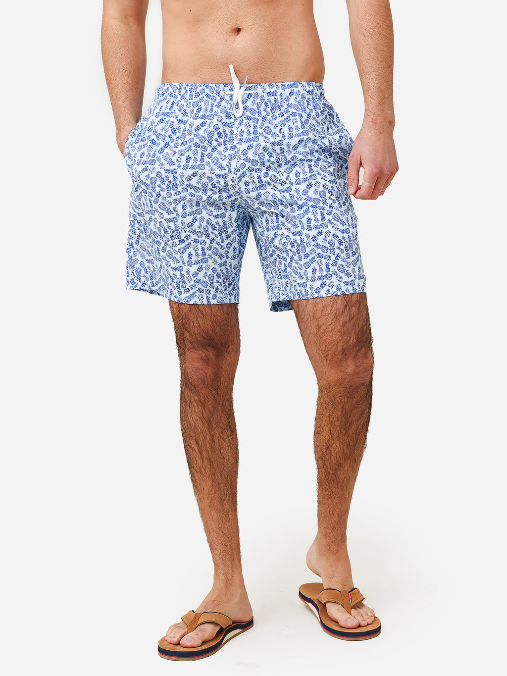 Bermies Men's Pineapples Swim Trunk - Saint Bernard