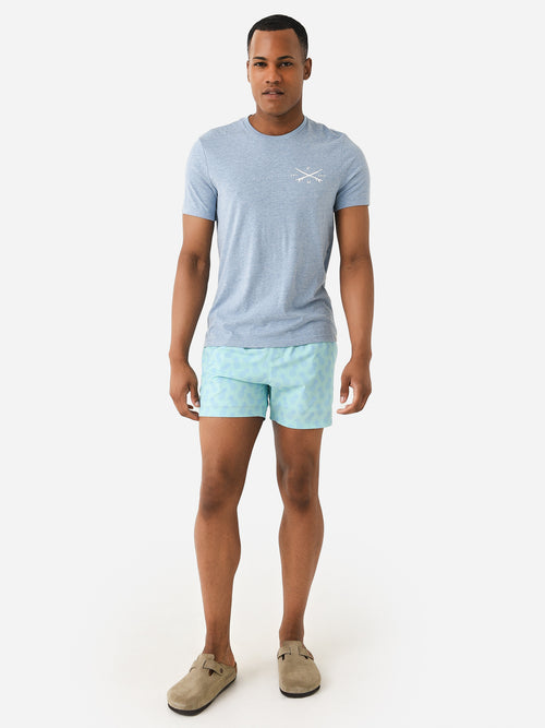 Bermies Men's Pineapple Aqua Swim Trunk