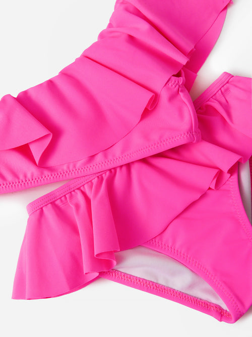 Stella Cove Girls' One-Shoulder Bikini Set