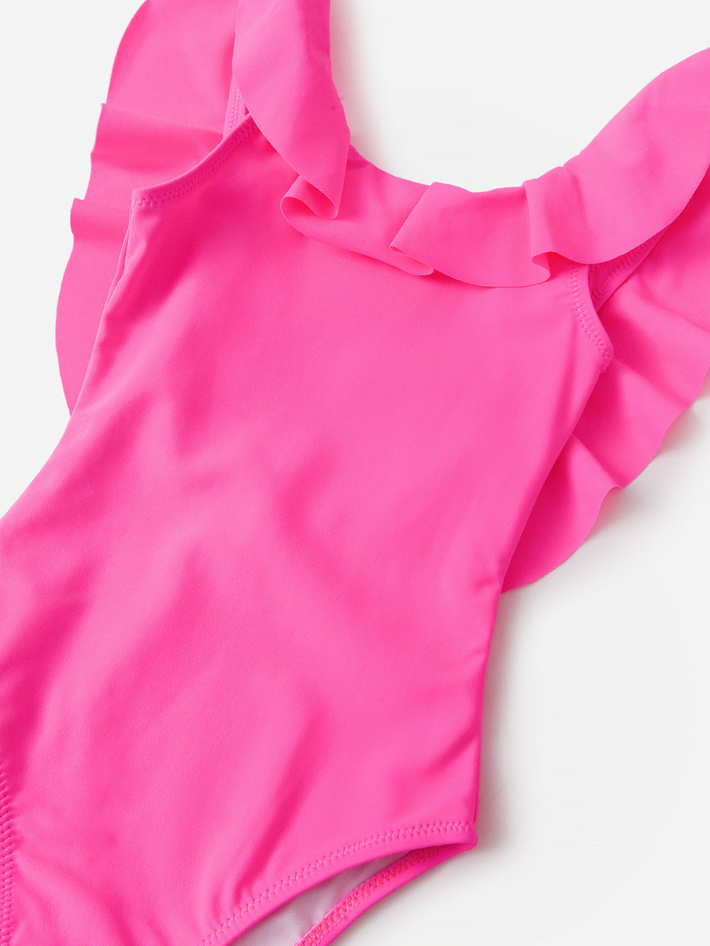 Stella Cove Girls' Ruffle One-Piece Swimsuit - Saint Bernard