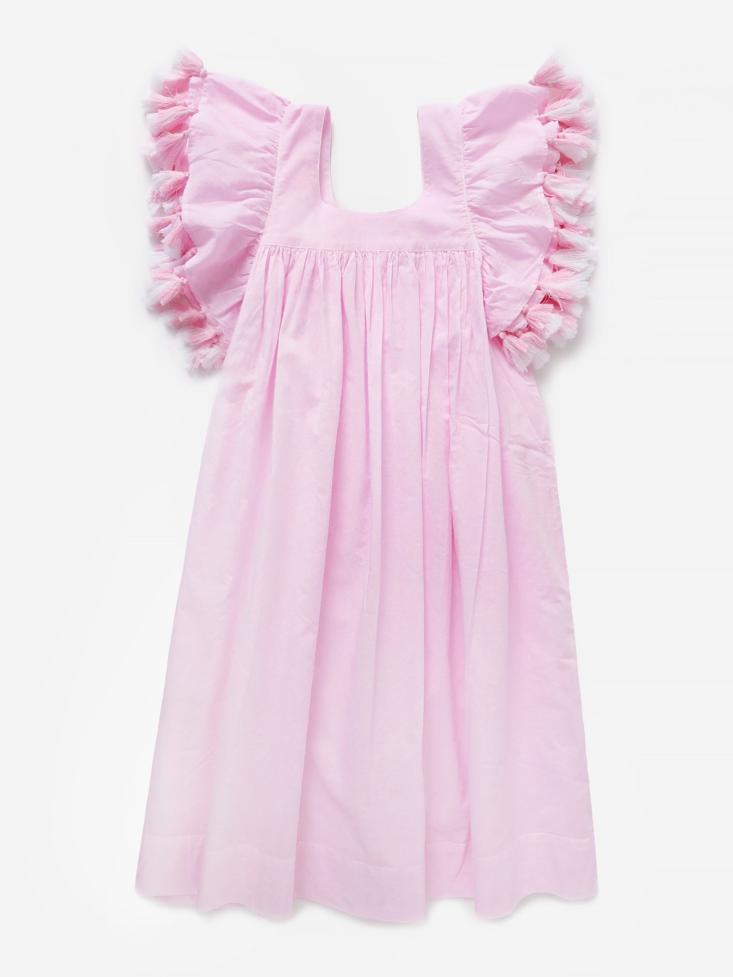 Stella Cove Girls' Pink Tassel Dress