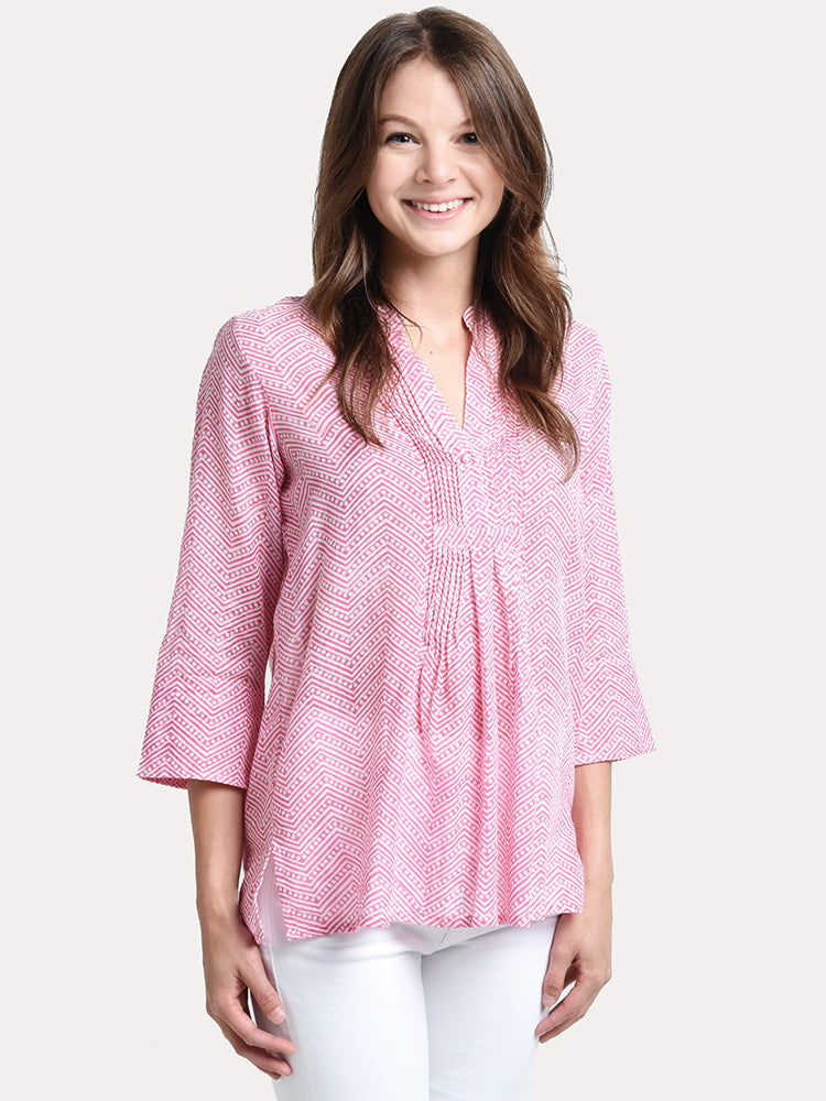 Oliphant Pintuck Tunic - Saint Bernard