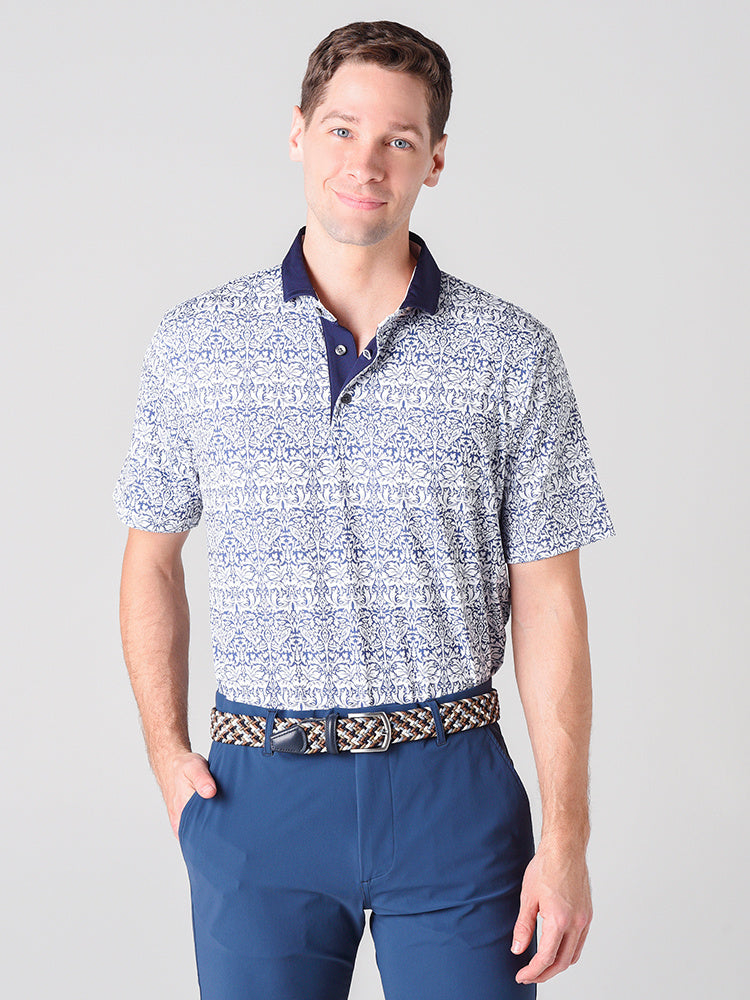 Greyson Men's Jardin De Loupe Polo - Saint Bernard