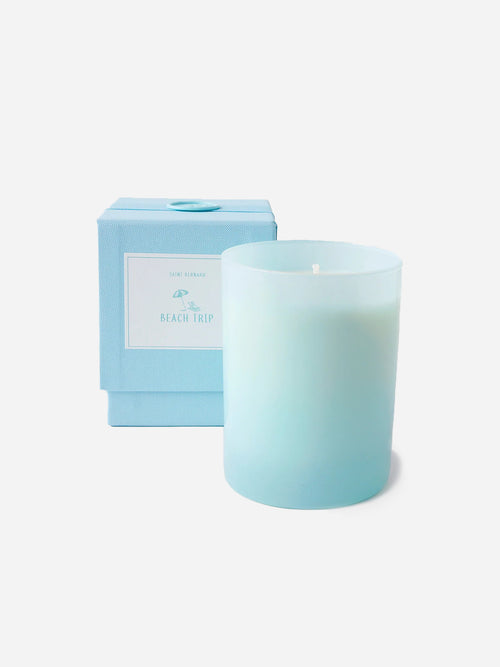 Saint Bernard Beach Trip Candle