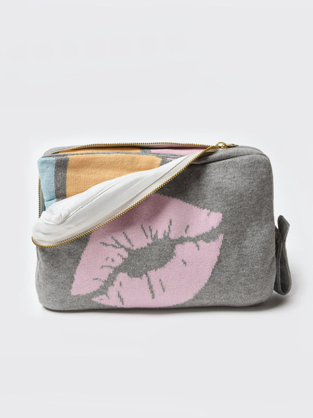 Pink Lemonade Kiss Lips Travel Blanket Set - Saint Bernard