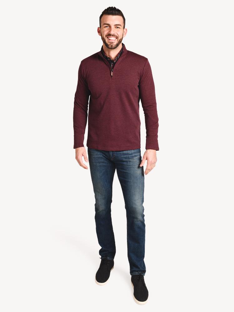 Mizzen+Main Men's Rivington Pullover Saint Bernard