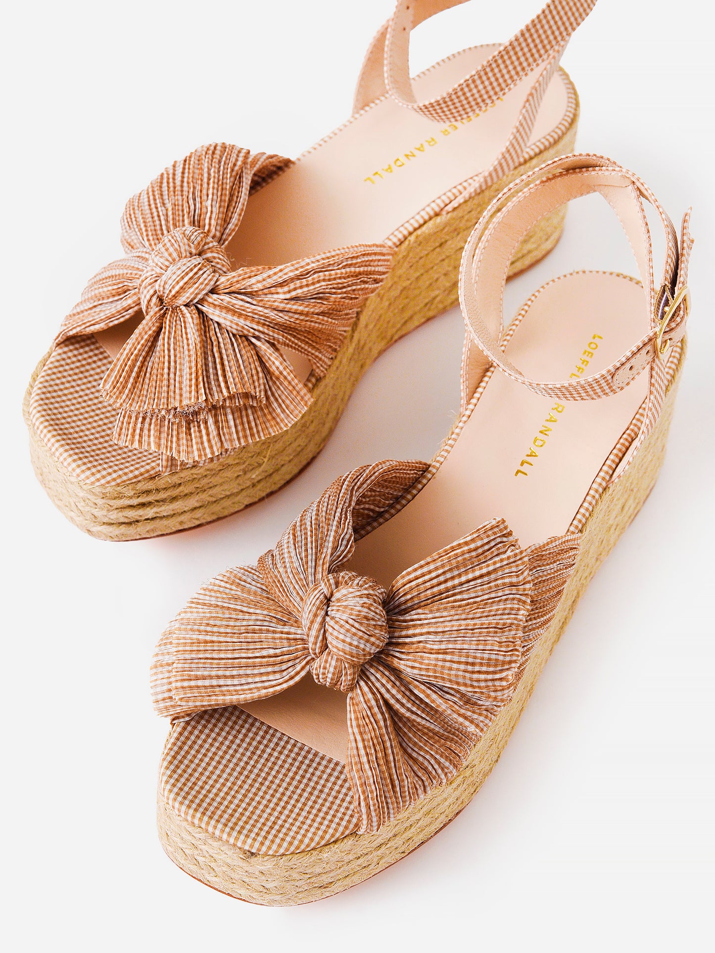 Loeffler Randall Women's Posey Pleated Platform Espadrille - Saint Bernard