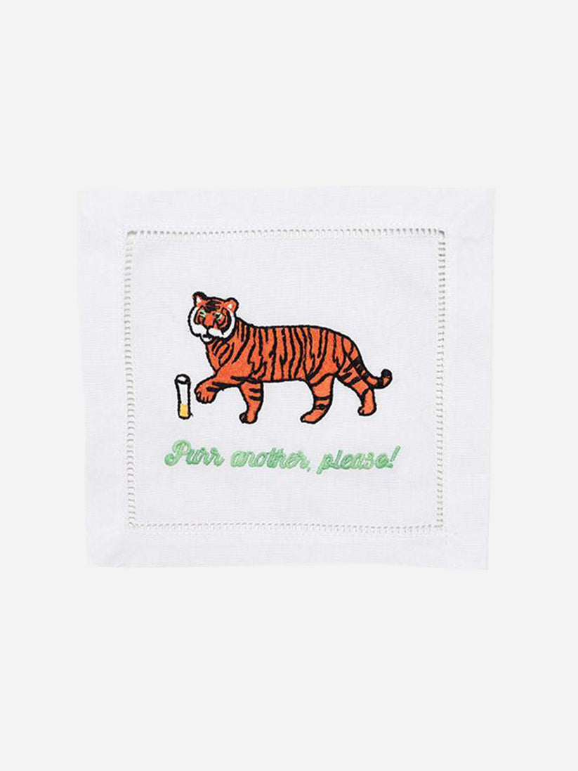 August Purr Another, Please Cocktail Napkin Set