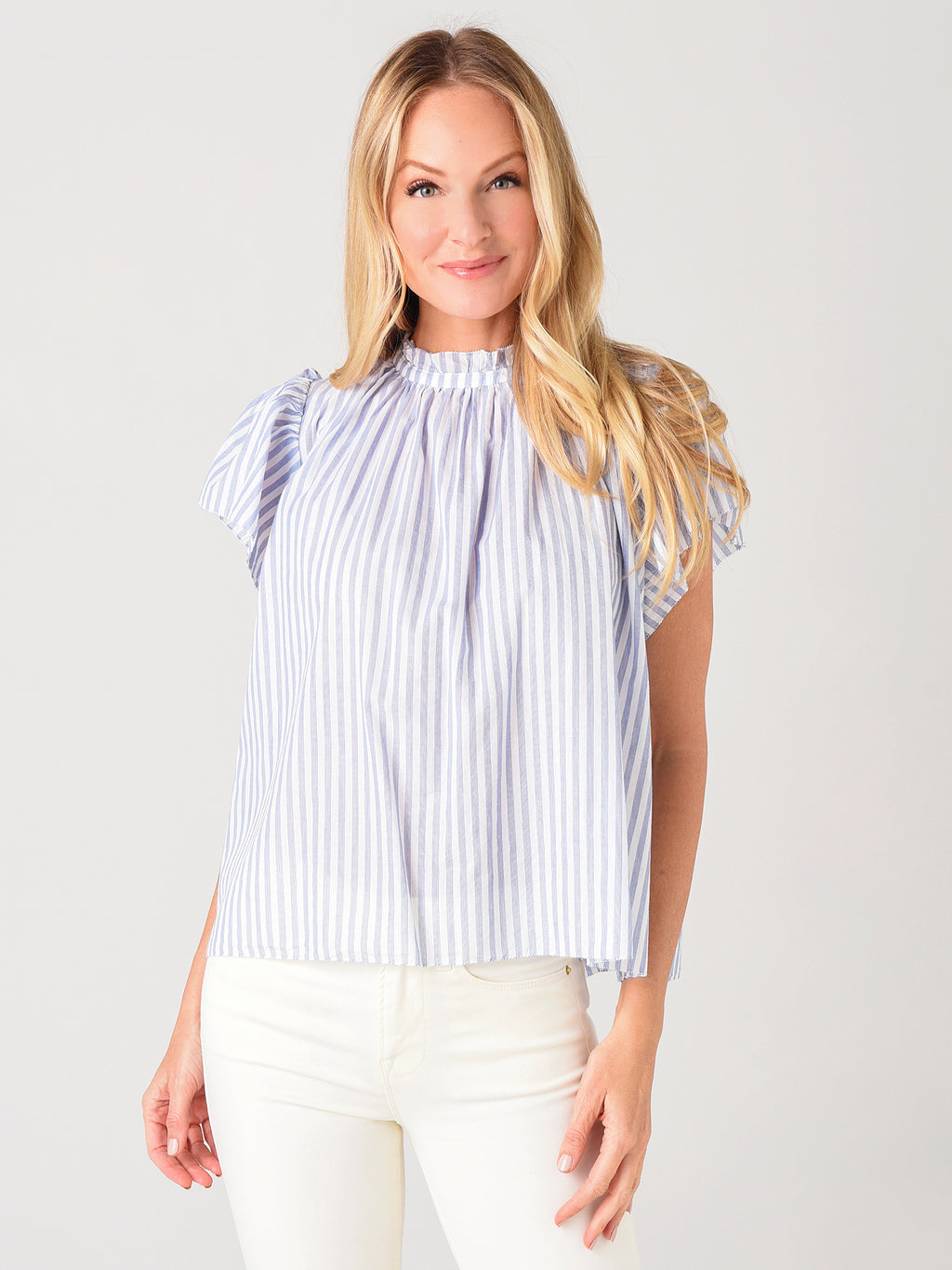 Trovata Women's Carla Highneck Shirt - Saint Bernard