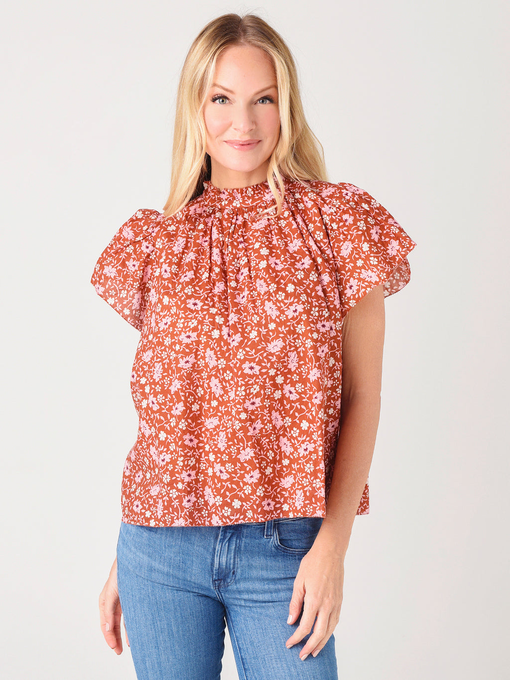 Trovata Women's Carla Highneck Shirt - Saint Bernard