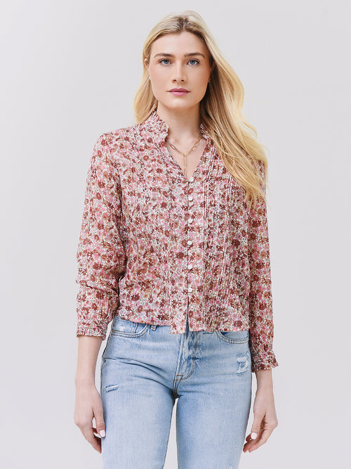 Trovata Women's Finley Pintuck Blouse