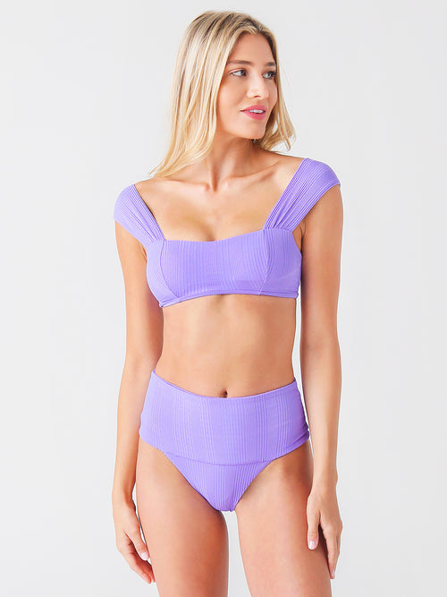 L Space Women's Pointelle Rib Gizelle Bikini Top