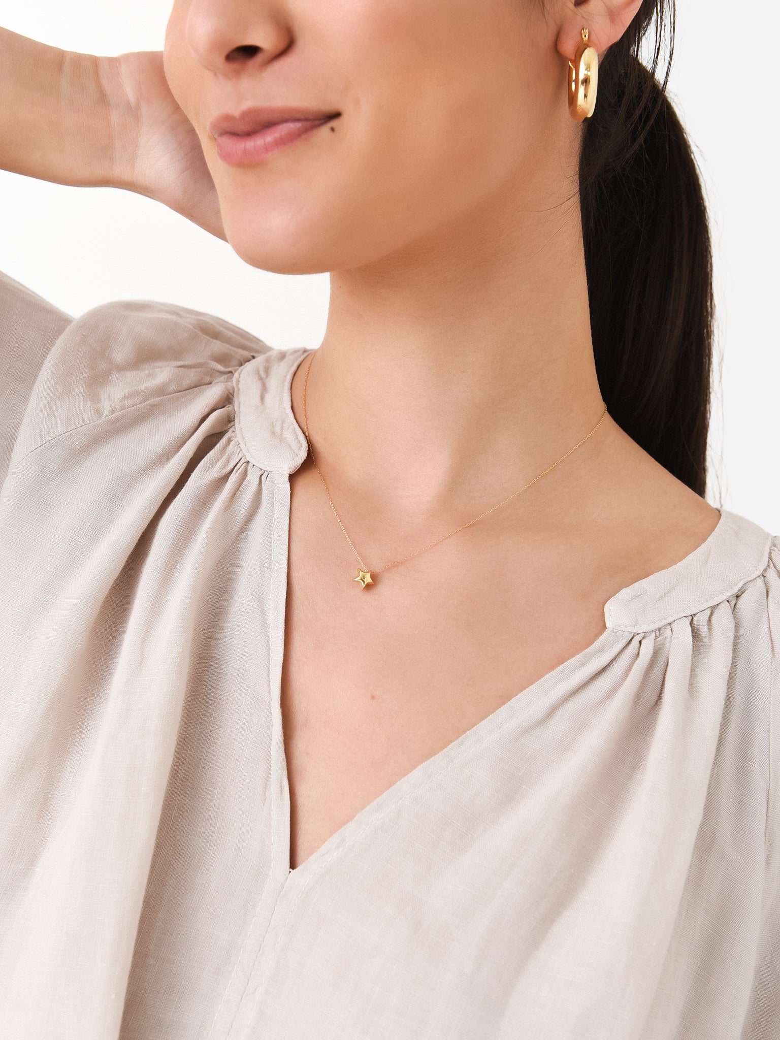 PUFFSTARNECKLACExYELLOWGOLD-alt1