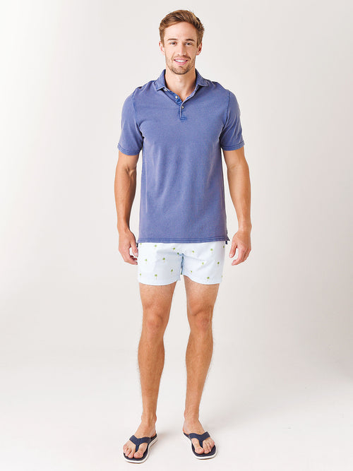 Bermies Men's Palm Stripes Classics Swim Short