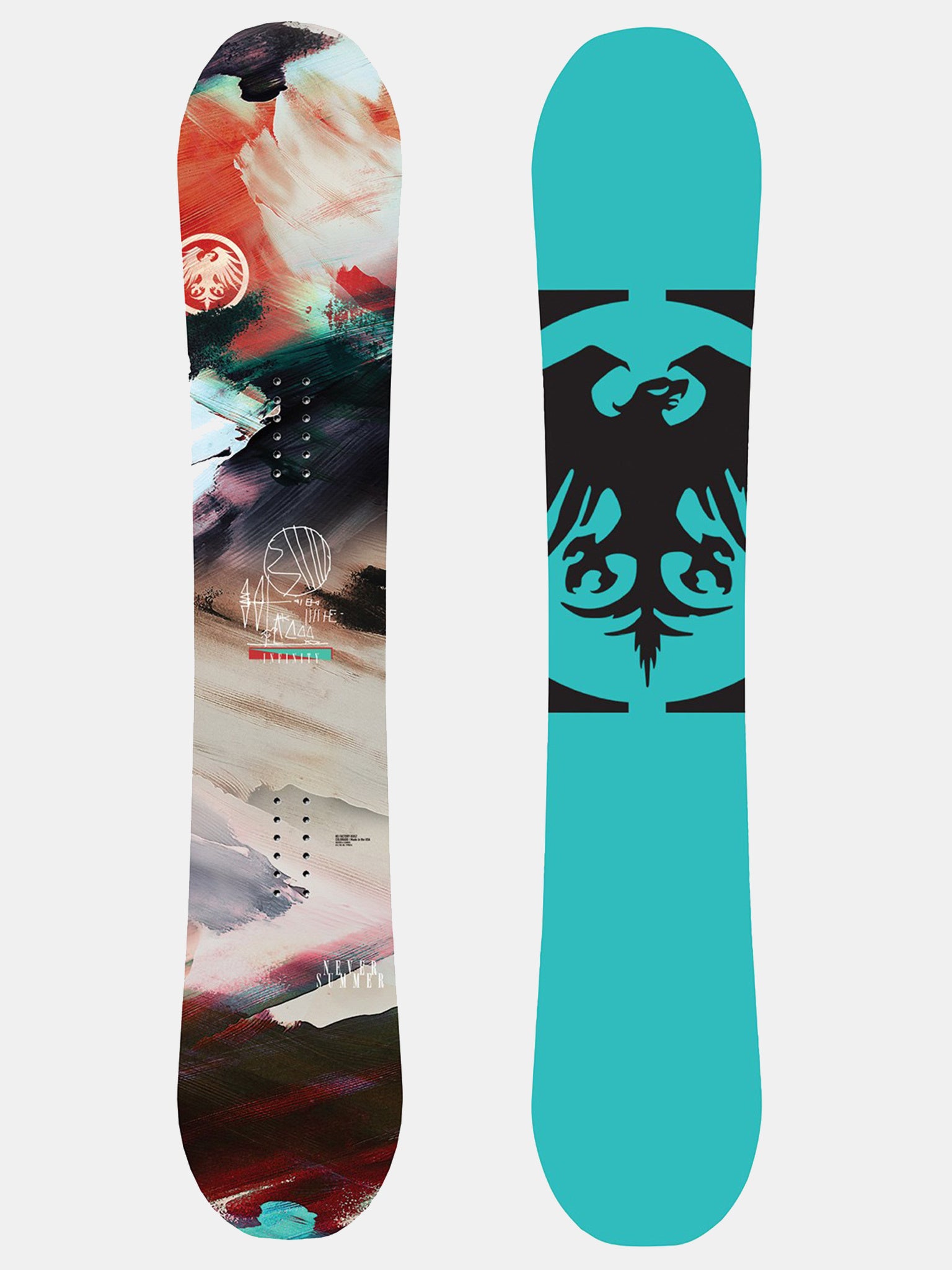 Never Summer Women's Infinity Snowboard 2022 - Saint Bernard