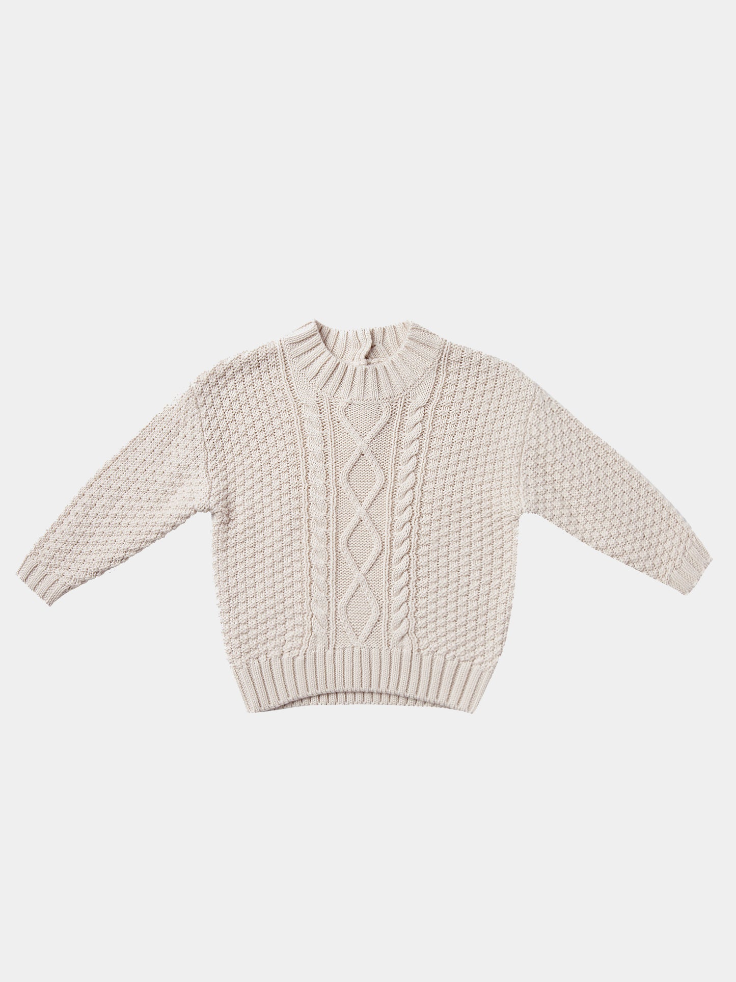 Quincy Mae Baby Cable Knit Sweater - Saint Bernard