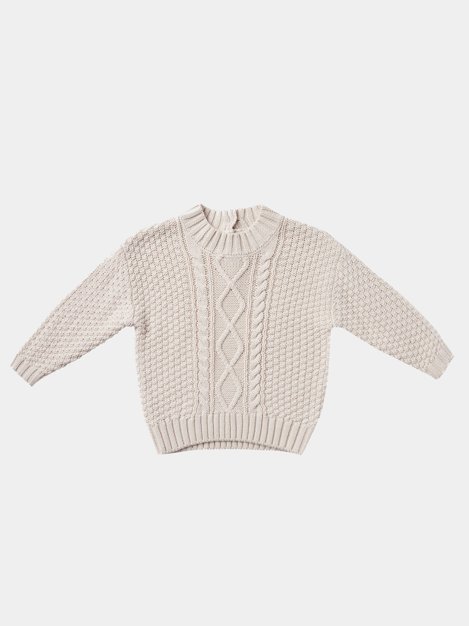 Quincy Mae Baby Cable Knit Sweater - Saint Bernard